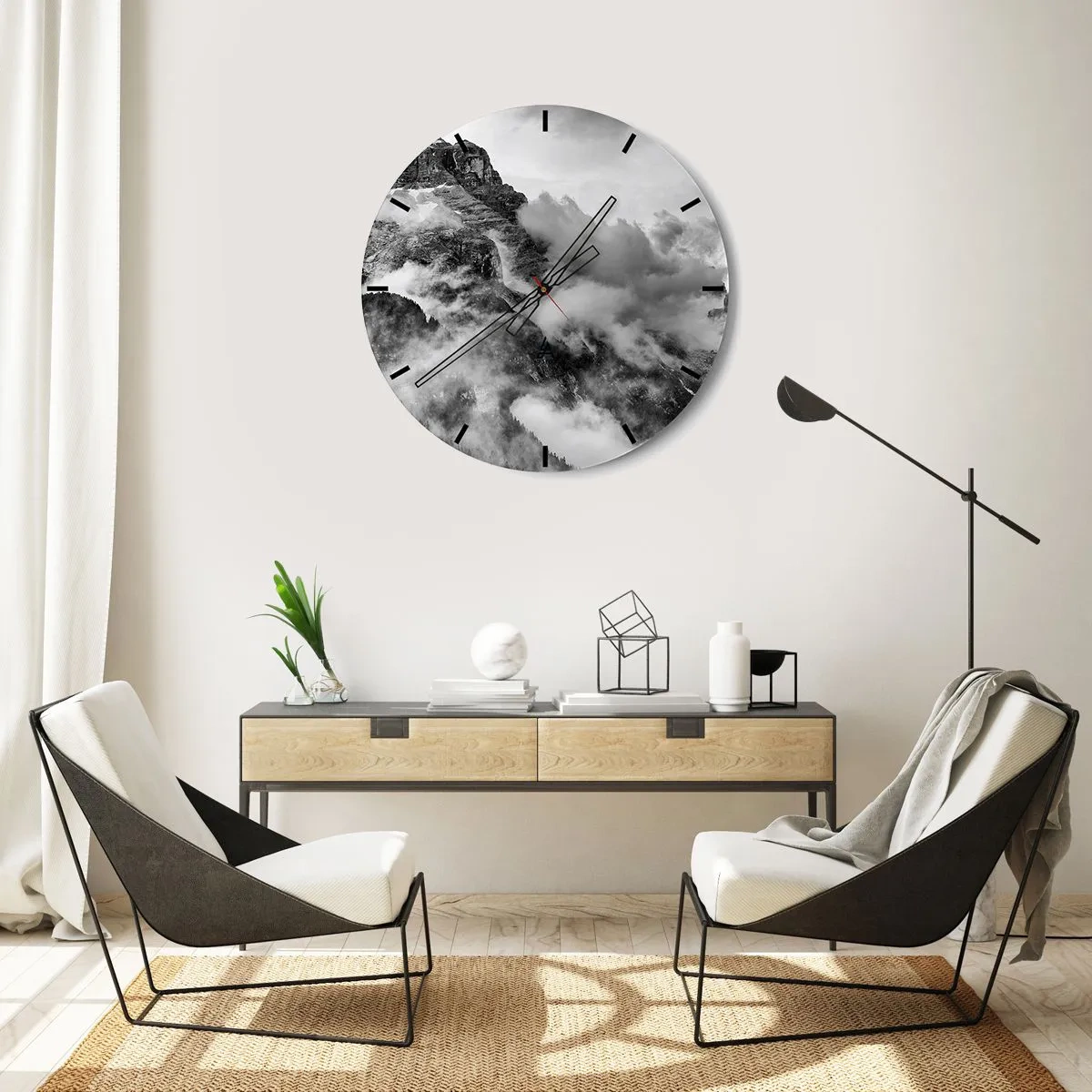 Zegar ścienny - Piękne i okrutne - 40x40 cm