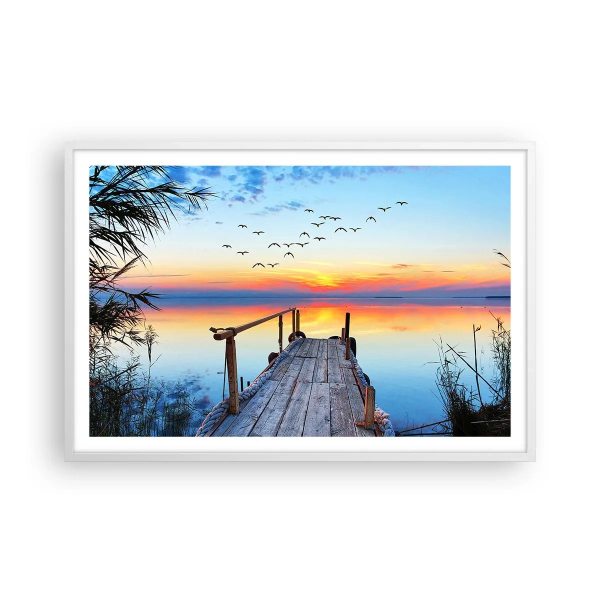 Plakat w białej ramie - Pora wracać… - 91x61 cm
