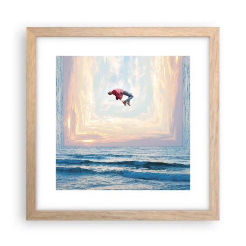 Plakat w ramie jasny dąb - Do innego wymiaru - 30x30 cm