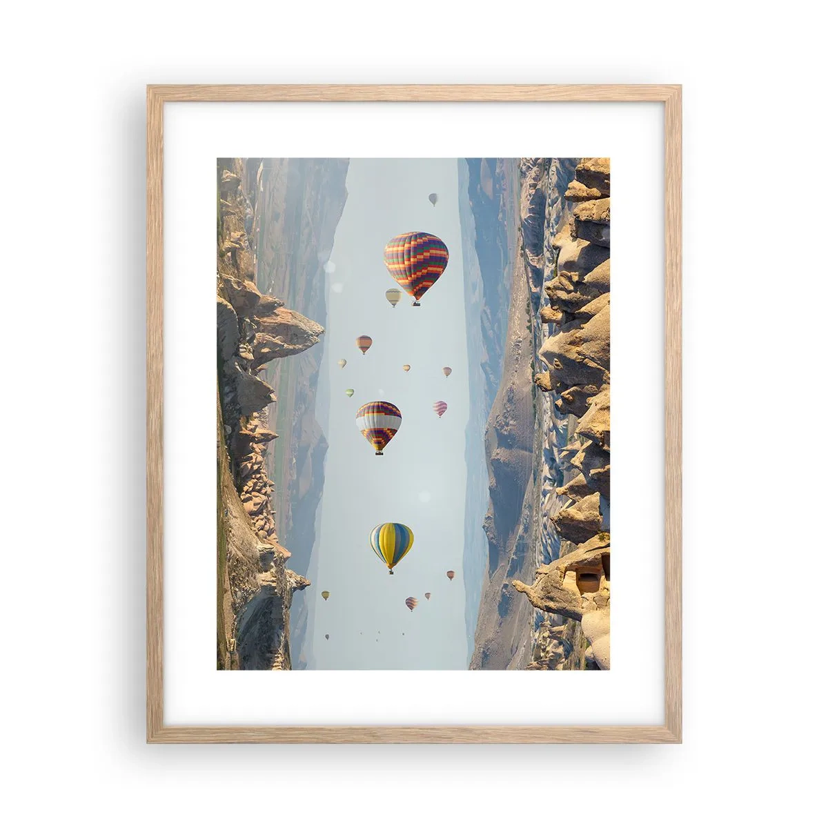 Plakat w ramie jasny dąb - Tu wszystko jest możliwe - 40x50 cm