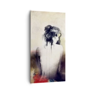 Obraz na płótnie - Łagodne linie, owalne kształty - 65x120 cm