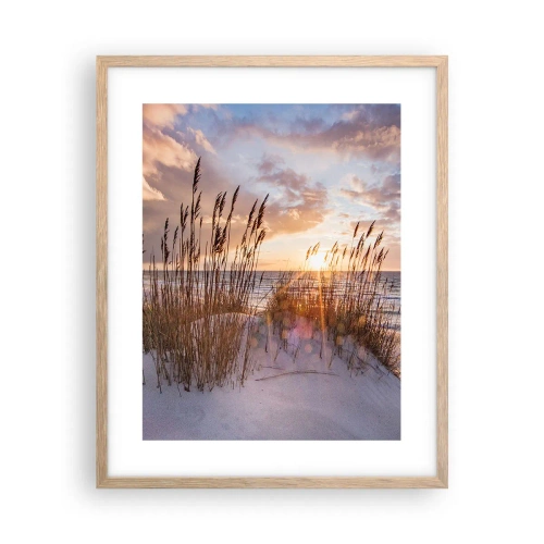 Plakat w ramie jasny dąb - Pożegnanie słońca i wiatru - 40x50 cm