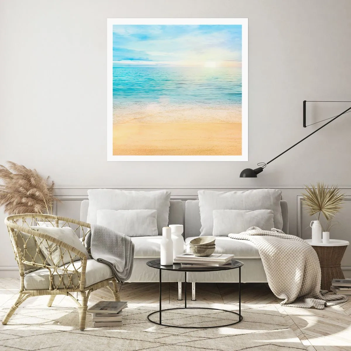 Plakat - Wielki błękit - 40x40 cm