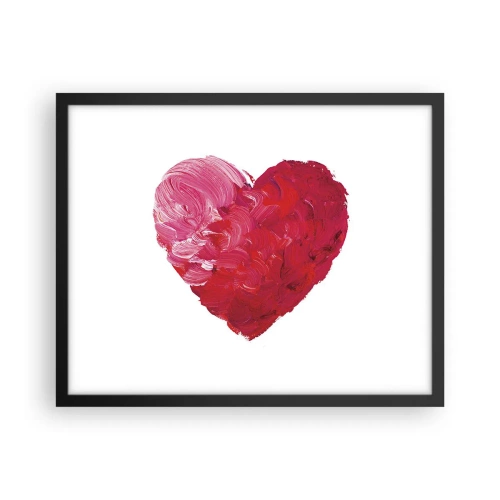 Plakat w czarnej ramie - All you need is love - 50x40 cm