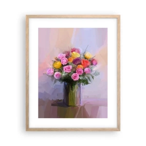 Plakat w ramie jasny dąb - Zatrzymane piękno - 40x50 cm