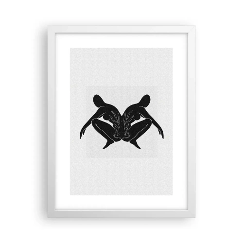 Plakat w białej ramie - Wspólna dusza - 30x40 cm