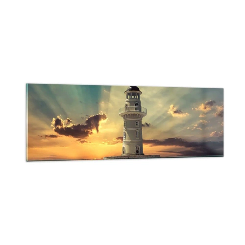 Obraz na szkle - Światło - Dobro - Piękno - 90x30 cm