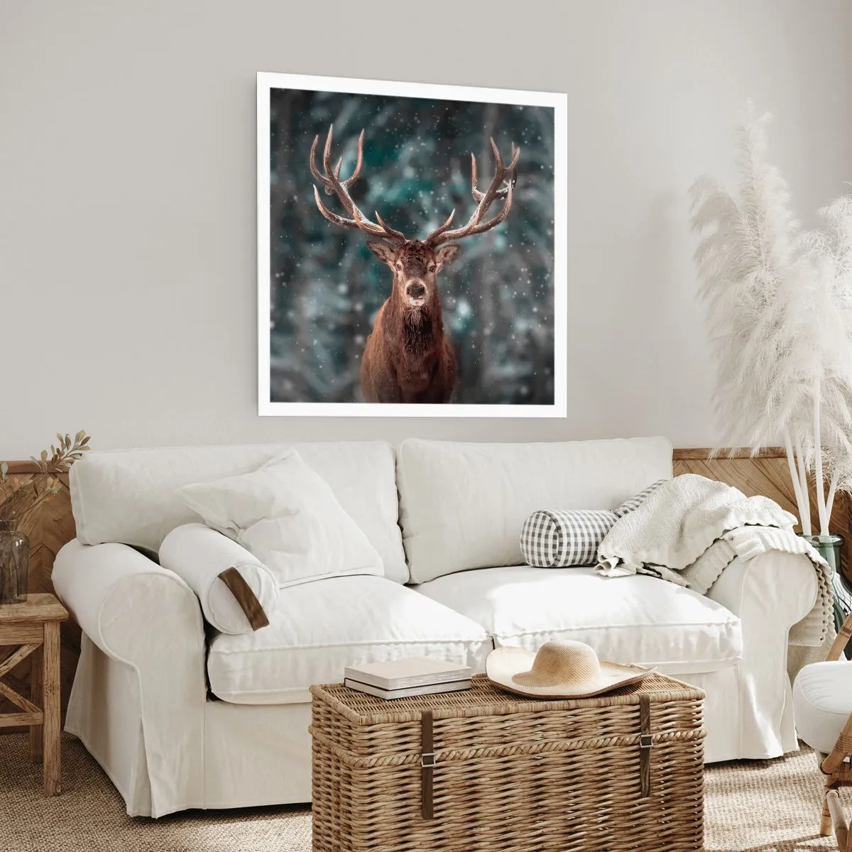 Plakat - Król lasu ukoronowany - 30x30 cm