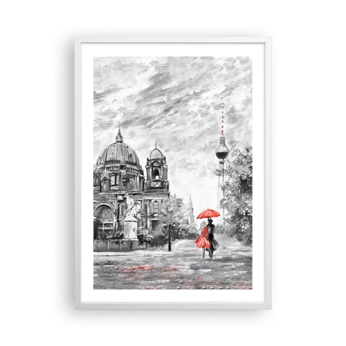 Plakat w białej ramie - Berlińskie spotkanie - 50x70 cm