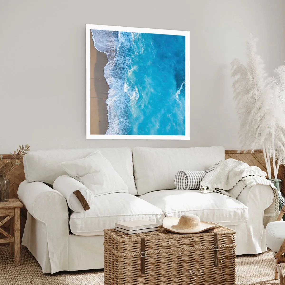 Plakat - Siła błękitu - 40x40 cm