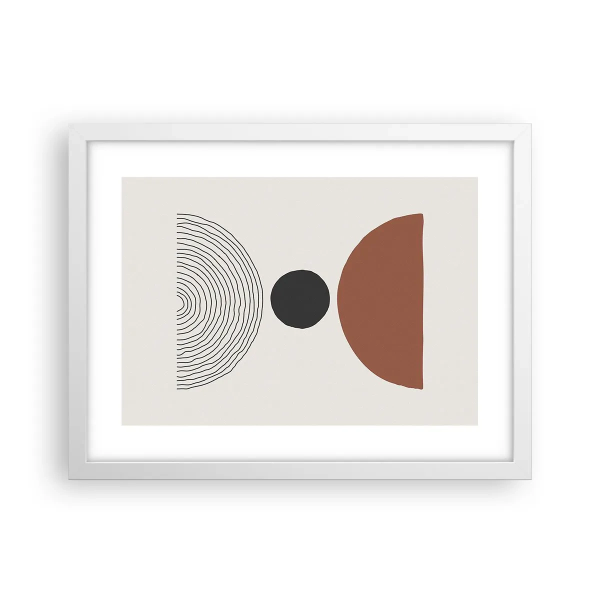 Plakat w białej ramie - W centrum uwagi - 40x30 cm