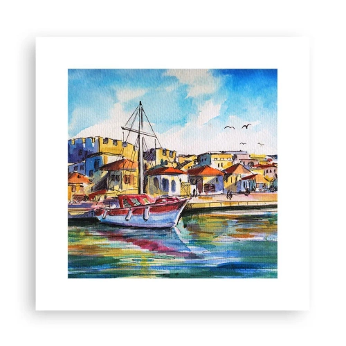 Plakat - Tęczowe popołudnie - 30x30 cm