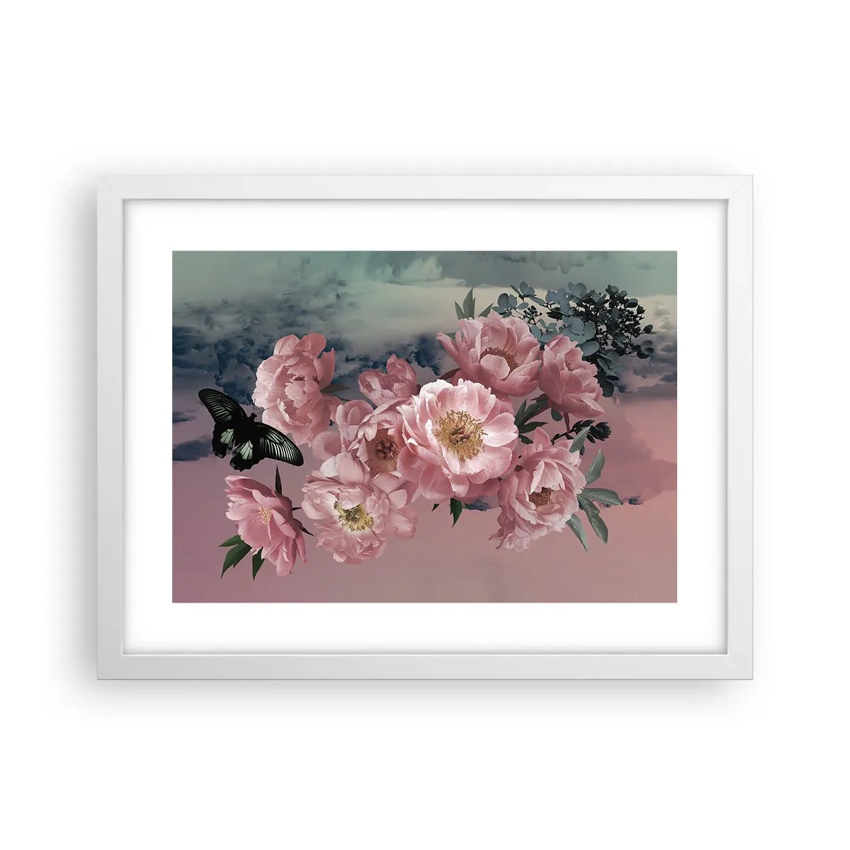 Plakat w białej ramie - Szczyt romantyzmu - 40x30 cm