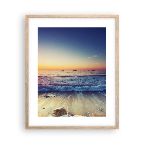 Plakat w ramie jasny dąb - A co za horyzontem? - 40x50 cm