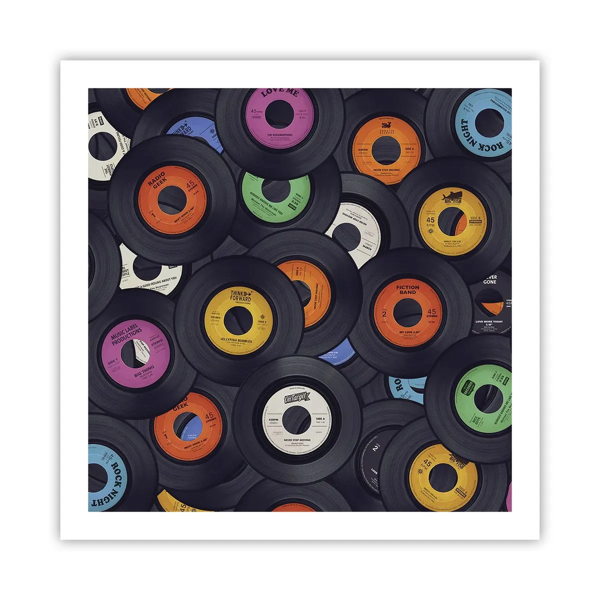 Plakat - Kolory klasyki - 60x60 cm