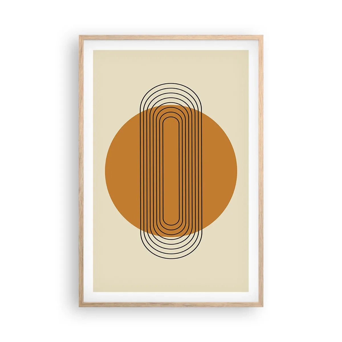 Plakat w ramie jasny dąb - Plan doskonały - 61x91 cm