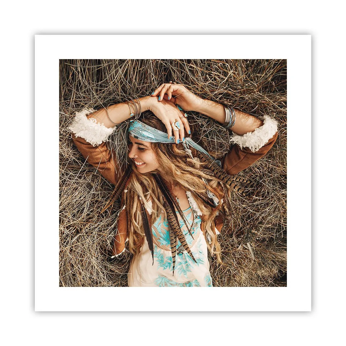 Plakat - W drodze do lata miłości - 40x40 cm