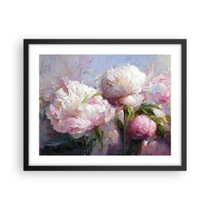 Plakat w czarnej ramie - Kipiący życiem bukiet - 50x40 cm