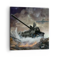 Vászonkép - A csata szörnyű és gyönyörű - 70x70 cm