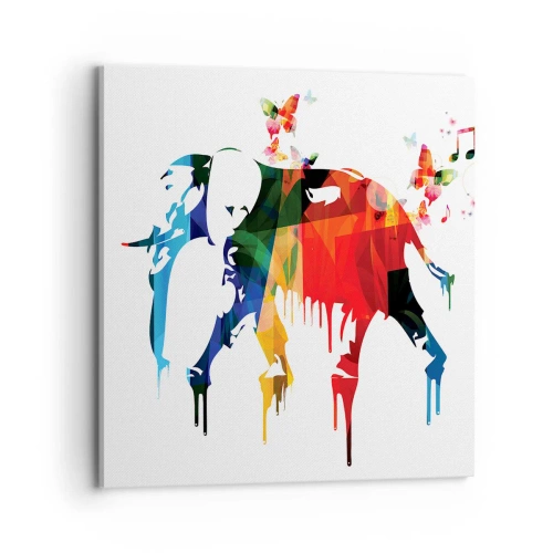 Obraz na płótnie - Tańczyć każdy może - 70x70 cm