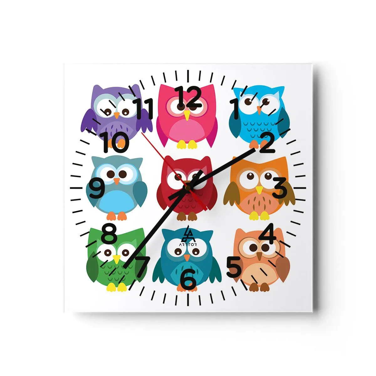 Zegar ścienny - Różnić można się zabawnie - 40x40 cm