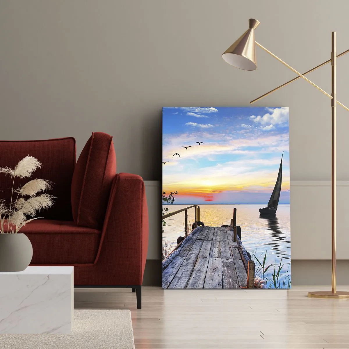 Obraz na płótnie - Dobry wieczór - 55x100 cm
