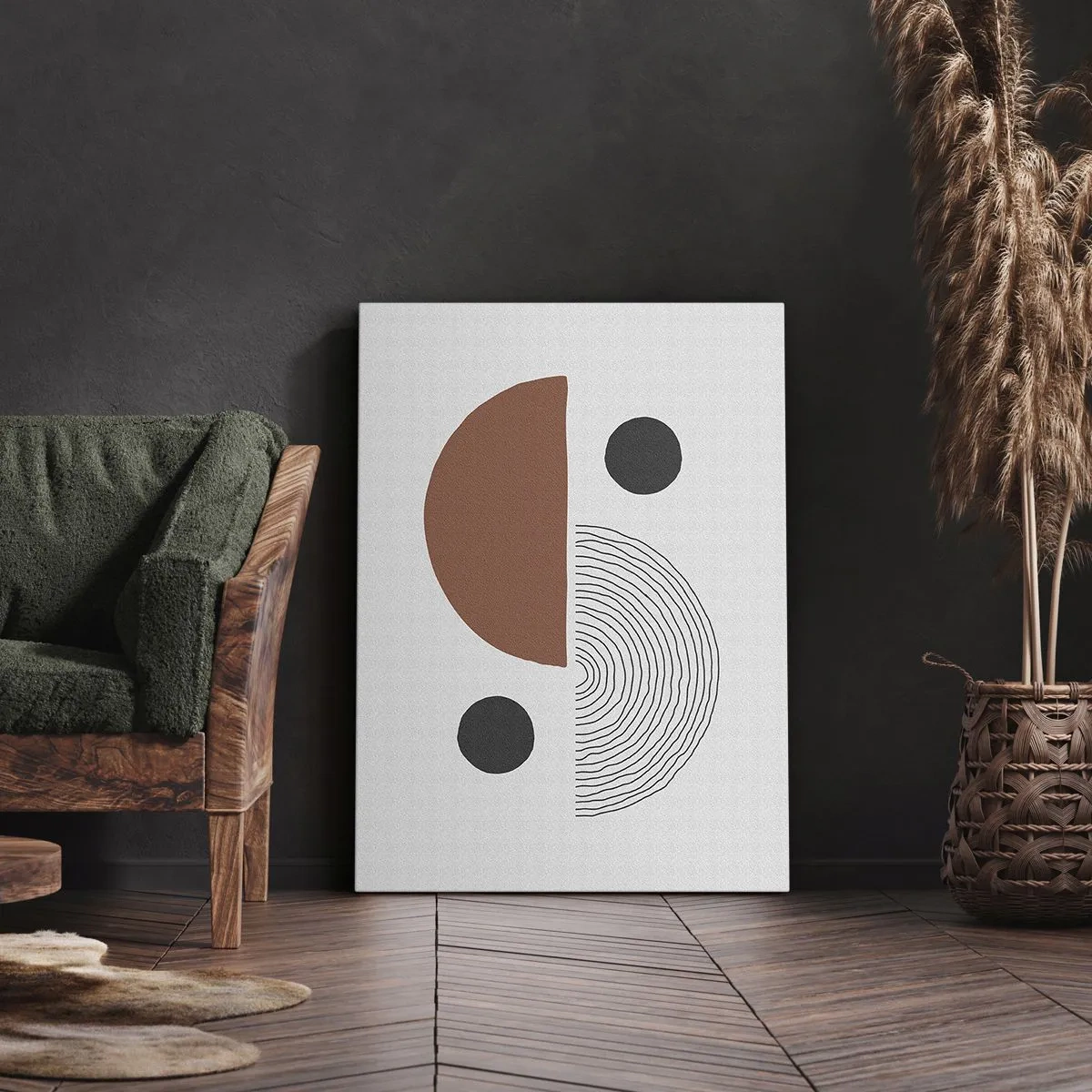 Obraz na płótnie - Doskonałość koła - 55x100 cm