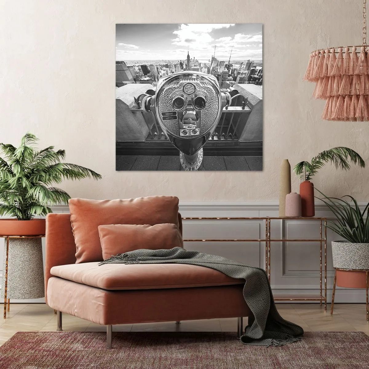 Obraz na płótnie - Miasto nad miastami - 70x70 cm