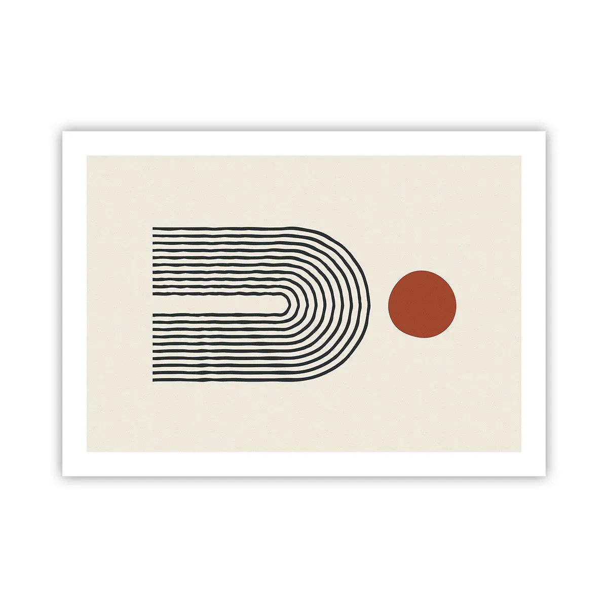 Plakat - Magnetyzm kształtów i barw - 70x50 cm
