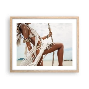 Plakat w ramie jasny dąb - Kapłanka słońca - 50x40 cm