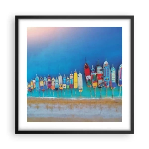 Plakat w czarnej ramie - Z lotu ptaka - 50x50 cm