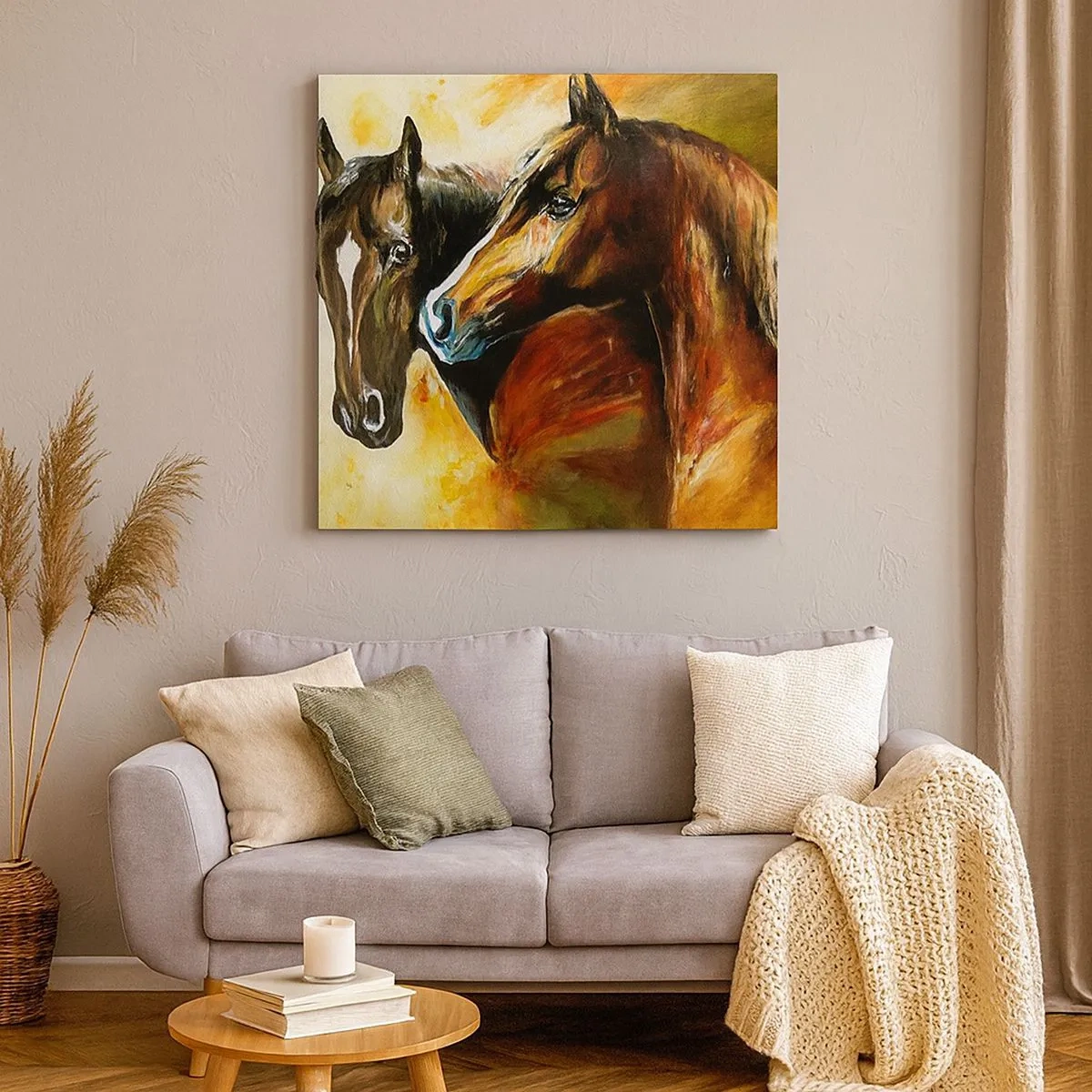 Obraz na płótnie - Dwa razy więcej wdzięku - 30x30 cm