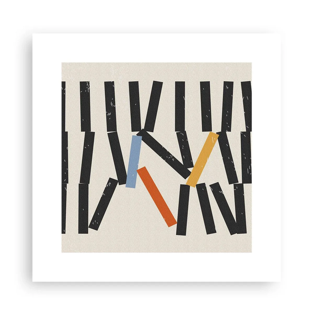 Plakat - Domino – kompozycja - 30x30 cm