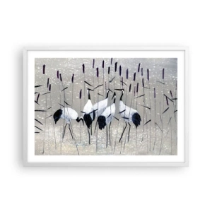 Plakat w białej ramie - Wśród swoich - 70x50 cm