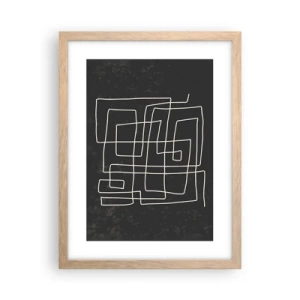 Plakat w ramie jasny dąb - Nie taki prosty - 30x40 cm