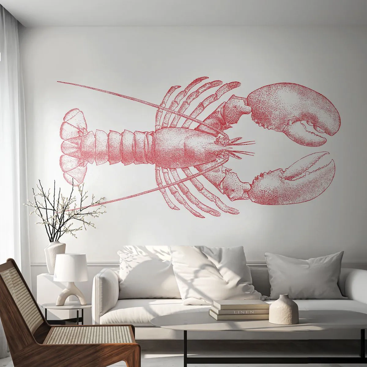 Fototapeta Samoprzylepna Deluxe Sticker - Homar godny Homera - Homar, Owoce Morza, Skorupiak - 100x70 cm