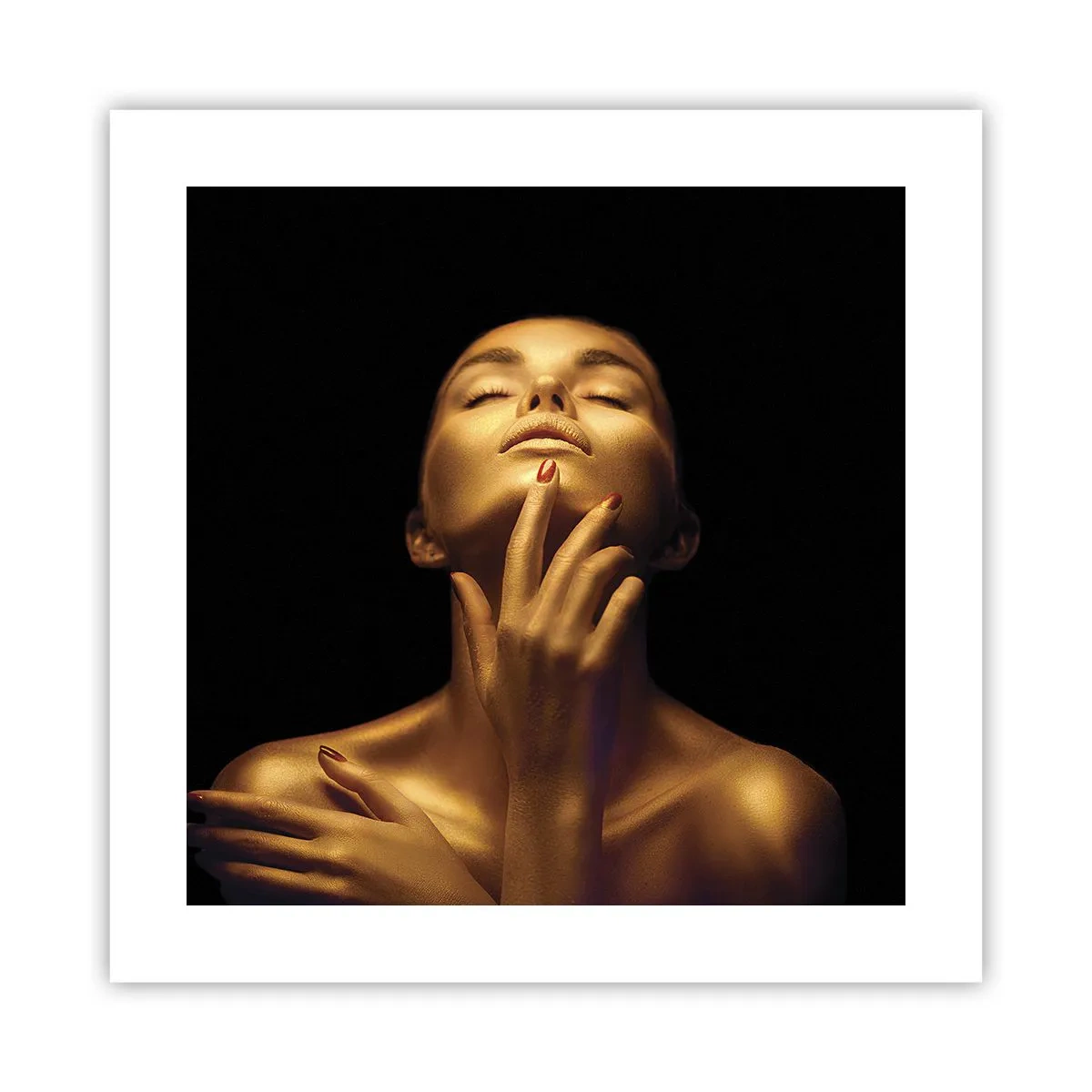 Plakat - Jak złoty jedwab - 40x40 cm