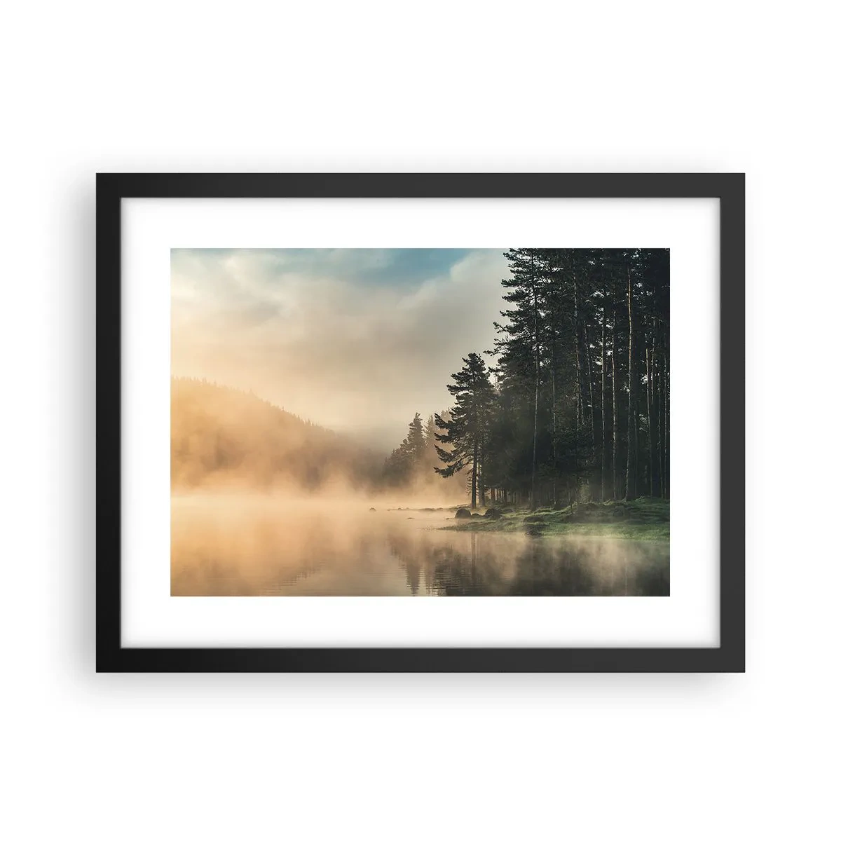 Plakat w czarnej ramie - Narodziny dnia - 40x30 cm