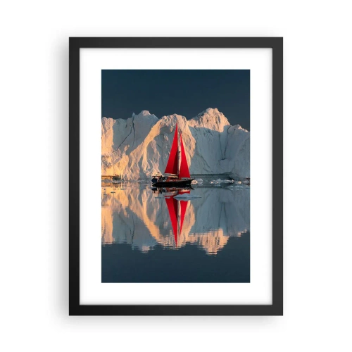 Plakat w czarnej ramie - Na krańcu świata - 30x40 cm