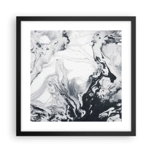 Plakat w czarnej ramie - Wnętrze Ziemi - 40x40 cm