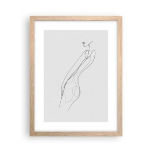 Plakat w ramie jasny dąb - Zaledwie obietnica - 30x40 cm