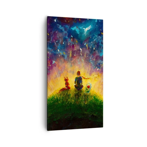 Obraz na płótnie - Miłość i przyjaźń - cały świat - 55x100 cm
