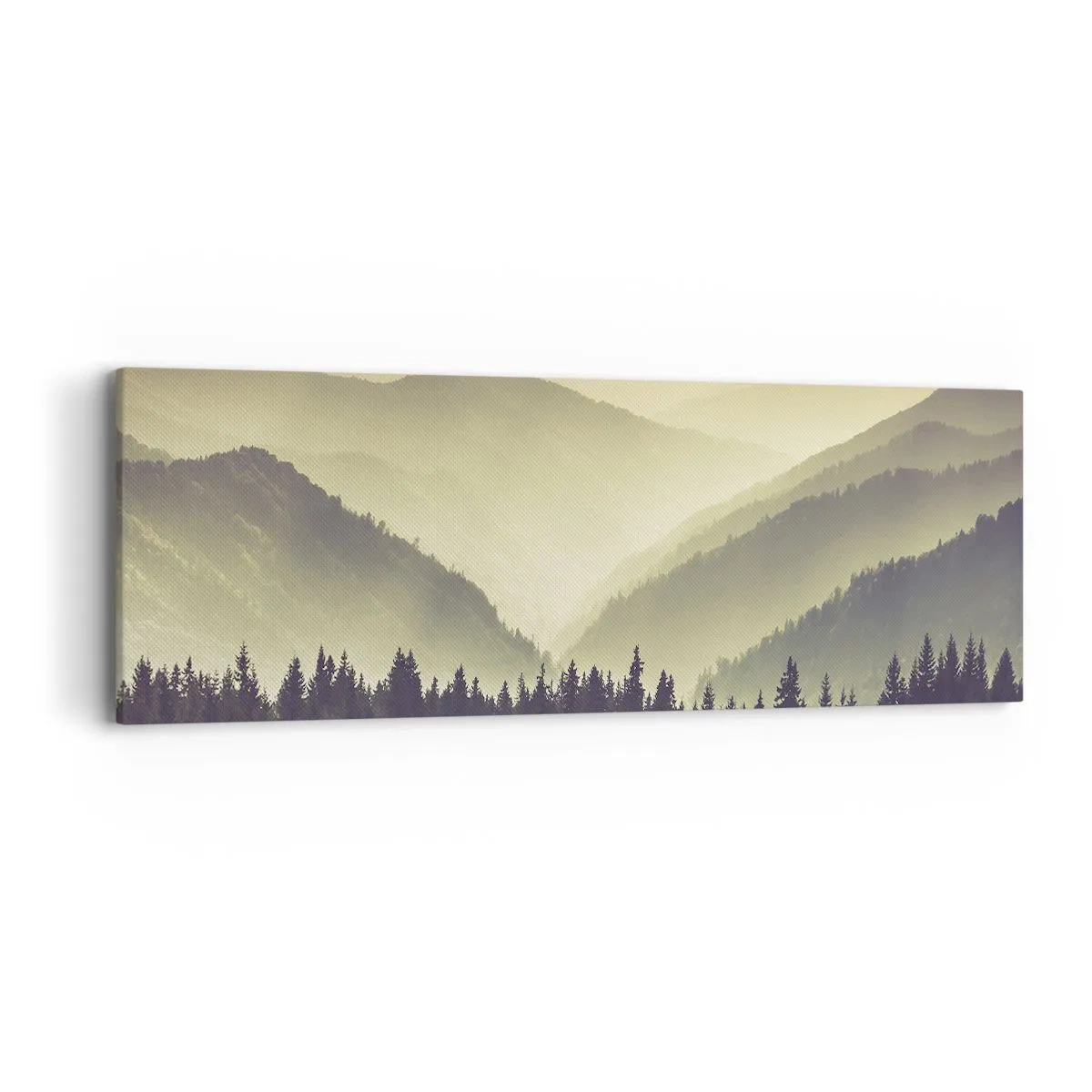 Obraz na płótnie - Za siedmioma górami… - 90x30 cm