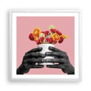 Plakat w białej ramie - Apoteoza życia - 50x50 cm