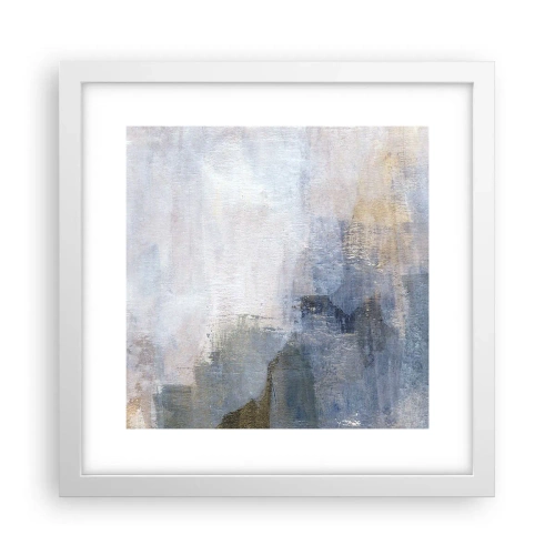 Plakat w białej ramie - Tony i akordy barw - 30x30 cm