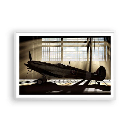 Plakat w białej ramie - Odpoczynek wojownika - 91x61 cm