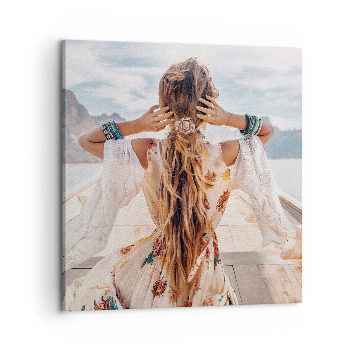 Obraz na płótnie - W drodze ku szczęściu - 60x60 cm