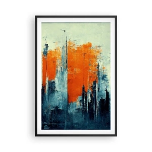 Plakat w czarnej ramie - Pejzaż nowoczesny - 61x91 cm