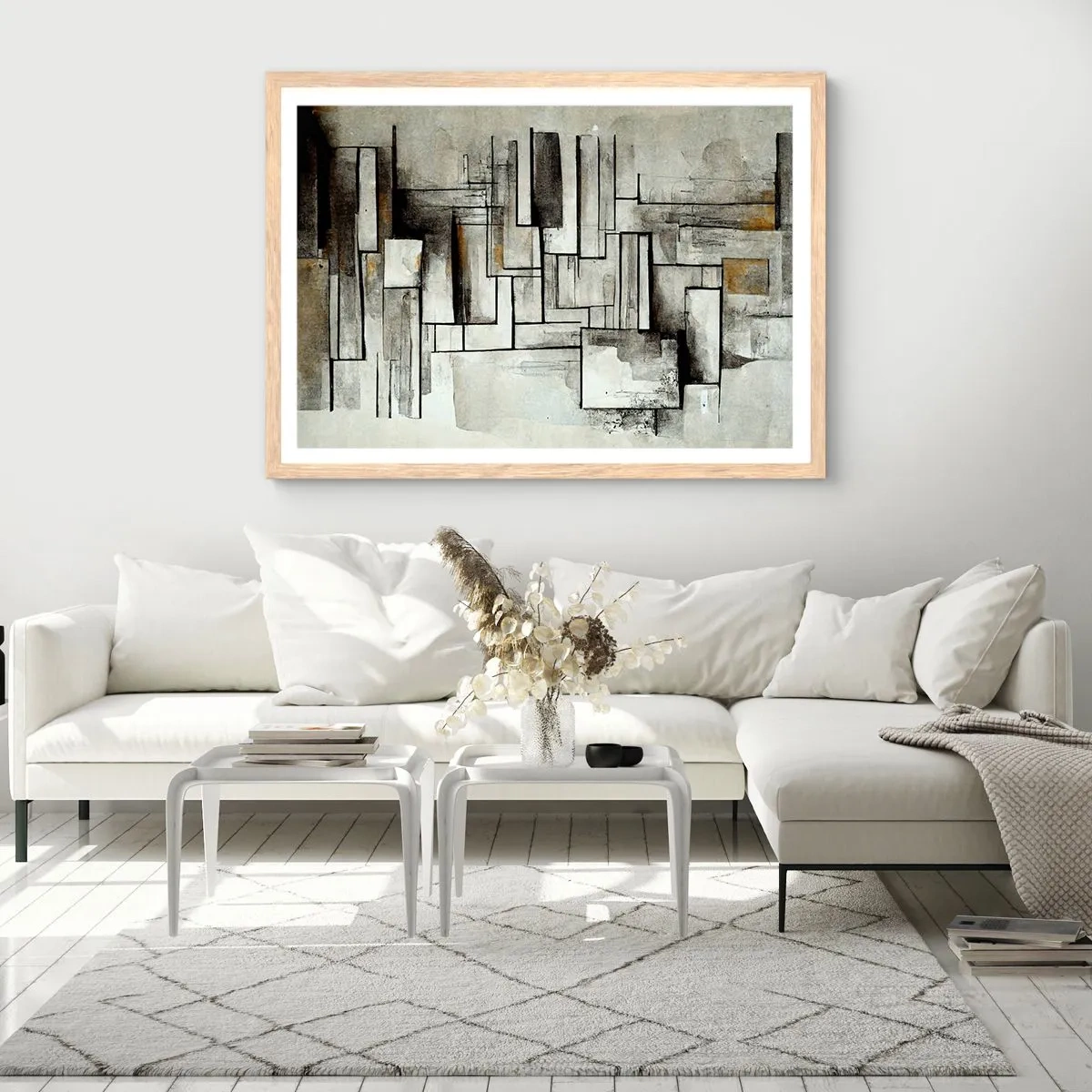 Plakat w ramie jasny dąb - Siła prostoty - 40x30 cm