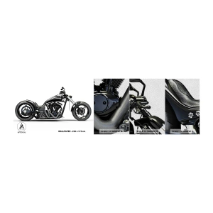 Fototapeta Próbka Premium Sand - Dla kochających wolność - Motoryzacja, Motocykl, Chopper - 100x30 cm